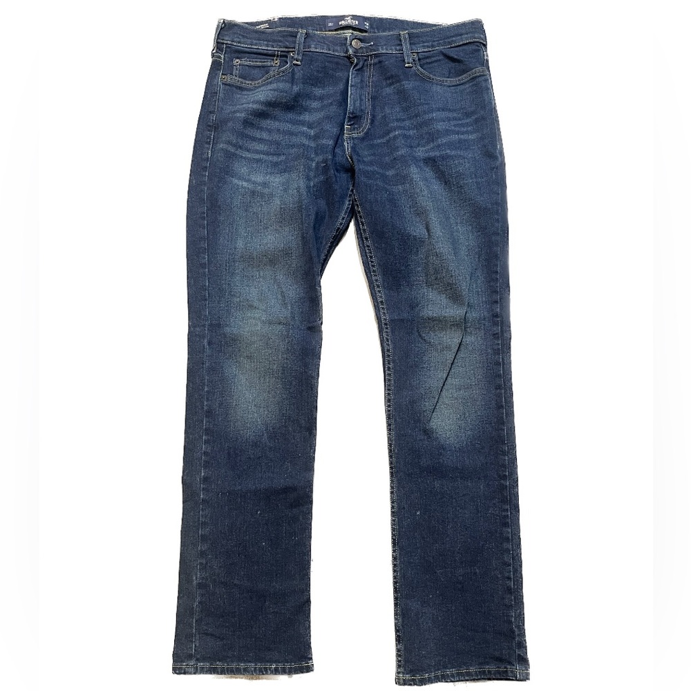Men's Hollister Slim Straight Epic Flex Jeans Blue Pants Size 34x32 Jeans.